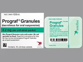 Prograf 0.2 mg oral granules in packet