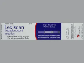 Lexiscan 0.4 mg/5 mL intravenous syringe