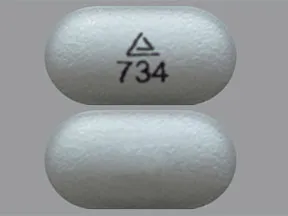 This medicine is a gray, oblong, film-coated, tablet imprinted with 