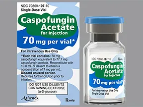 caspofungin 70 mg intravenous solution