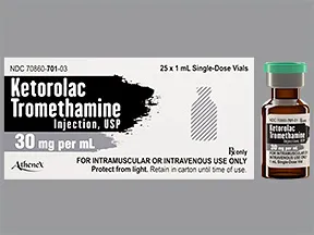 ketorolac 30 mg/mL (1 mL) injection solution