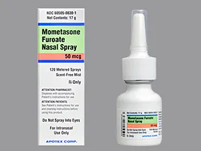 mometasone 50 mcg/actuation nasal spray