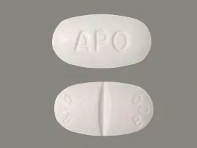 This medicine is a white, oval, scored, film-coated, tablet imprinted with 