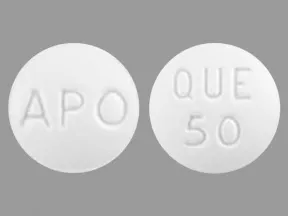 quetiapine 50 mg tablet