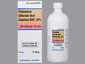 potassium chloride 20 mEq/15 mL oral liquid