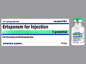ertapenem 1 gram solution for injection