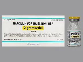 nafcillin 2 gram solution for injection