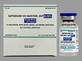 bupivacaine (PF) 0.25 % (2.5 mg/mL) injection solution