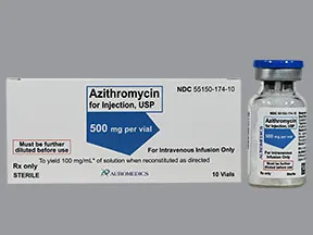 azithromycin 500 mg intravenous solution