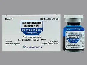 isosulfan blue 1 % subcutaneous solution