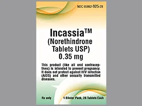 Incassia 0.35 mg tablet