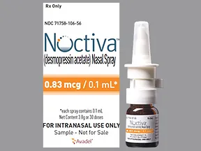 Noctiva 0.83 mcg/spray (0.1 mL) nasal spray
