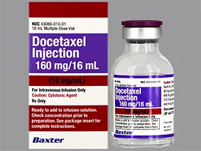 docetaxel 160 mg/16 mL (10 mg/mL) intravenous solution
