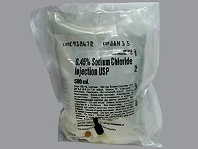 sodium chloride 0.45 % intravenous solution