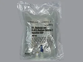 dextrose 5 % and 0.45 % sodium chloride intravenous solution