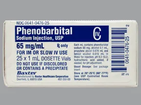 phenobarbital sodium 65 mg/mL injection solution