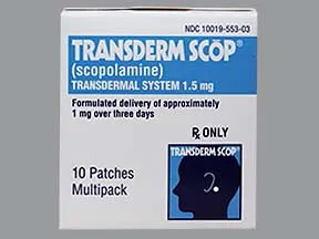 Transderm-Scop 1 mg over 3 days transdermal patch