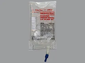 potassium chloride 20 mEq/100mL in sterile water intravenous piggyback