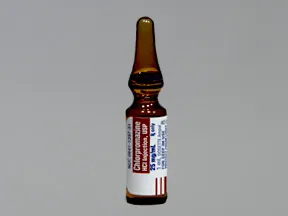 chlorpromazine 25 mg/mL injection solution