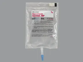 vancomycin 1 gram/200 mL in dextrose 5 % intravenous piggyback