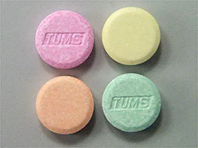 Tums 200 mg (as calcium carbonate 500 mg) chewable tablet