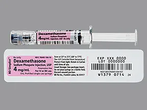 dexamethasone sodium phosphate 4 mg/mL injection syringe