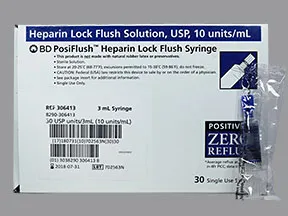 Heparin Lock Flush (Porcine) (PF) 10 unit/mL intravenous syringe