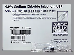 BD PosiFlush Normal Saline 0.9 % injection syringe