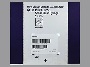 Normal Saline Flush 0.9 % injection syringe