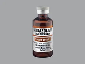 midazolam 1 mg/mL injection solution