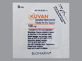 Kuvan 100 mg oral powder packet