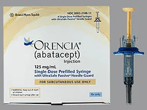 Orencia 125 mg/mL subcutaneous syringe