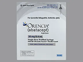 Orencia 50 mg/0.4 mL subcutaneous syringe