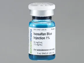 isosulfan blue 1 % subcutaneous solution