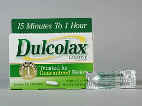 Dulcolax (bisacodyl) 10 mg rectal suppository
