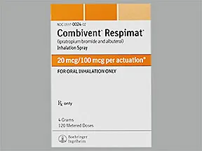 Combivent Respimat 20 mcg-100 mcg/actuation solution for inhalation