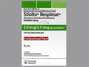 Stiolto Respimat 2.5 mcg-2.5 mcg/actuation solution for inhalation