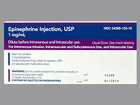 epinephrine HCl (PF) 1 mg/mL (1 mL) injection solution