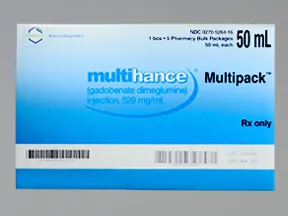 Multihance Multipack 529 mg/mL (0.1 mmol/0.2 mL) intravenous solution