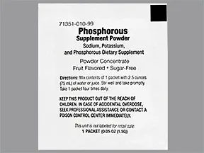Phosphorous Supplement 280 mg-160 mg-250 mg oral powder packet