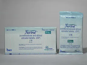 Nortrel 1/35 (21) 1 mg-35 mcg tablet