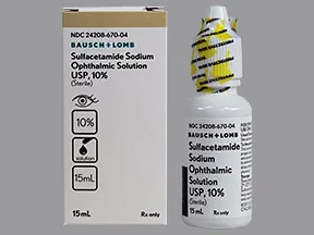 sulfacetamide sodium 10 % eye drops