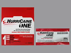 Hurricaine One 20 % mucosal spray