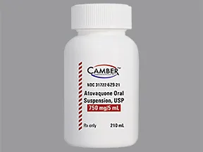 atovaquone 750 mg/5 mL oral suspension