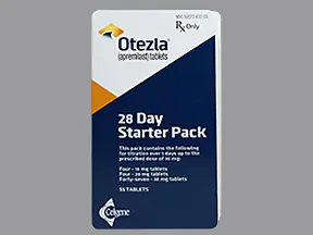 Otezla Starter 10 mg (4)-20 mg (4)-30 mg(47) tablets in a dose pack