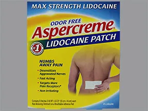 Aspercreme (lidocaine) 4 % topical patch