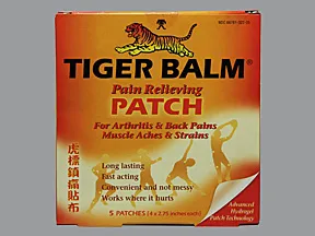 Tiger Balm (with capsicum) 16 mg-24 mg-80 mg topical patch