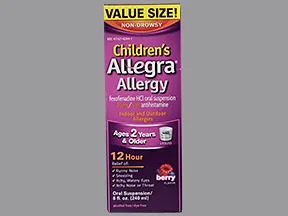Children's Allegra Allergy 30 mg/5 mL oral suspension