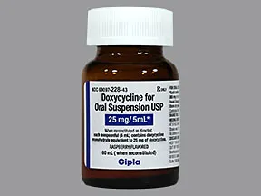 doxycycline monohydrate 25 mg/5 mL oral suspension