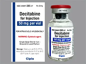decitabine 50 mg intravenous solution
